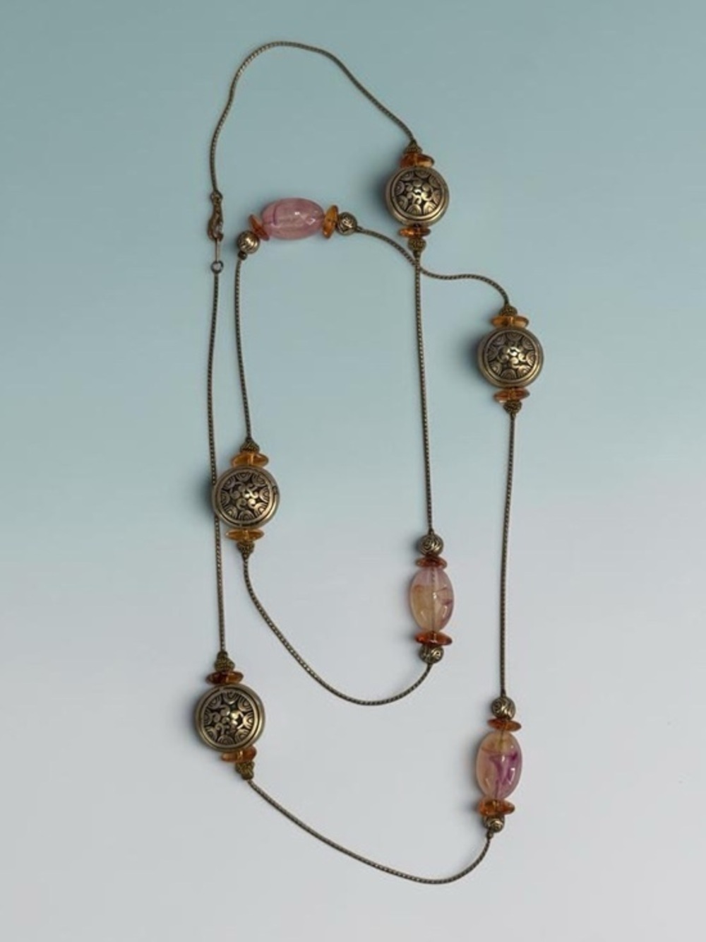 🫶🏻 Stunning 14KGP Vintage Cabochon Necklace